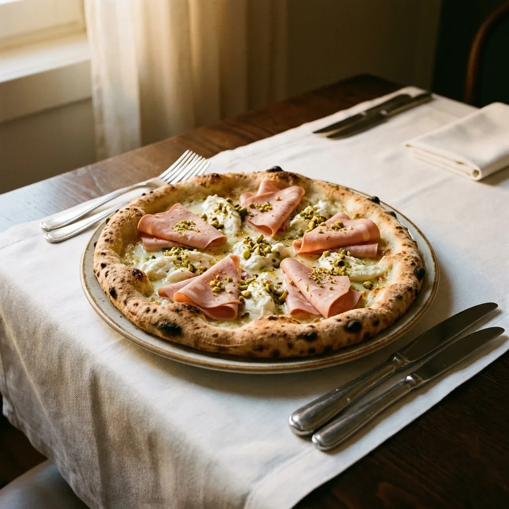 Pizza Bufala e Mortadella
